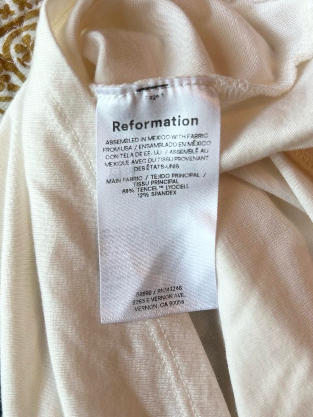 Reformation White Ruched Shoulder Top - Picture 4 of 4